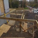Building a deck under construction